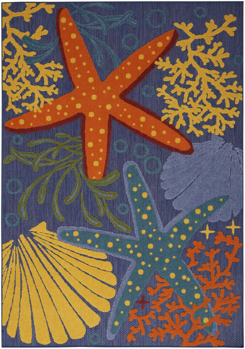 HomeRoots Starfish Indoor Outdoor Area Rug