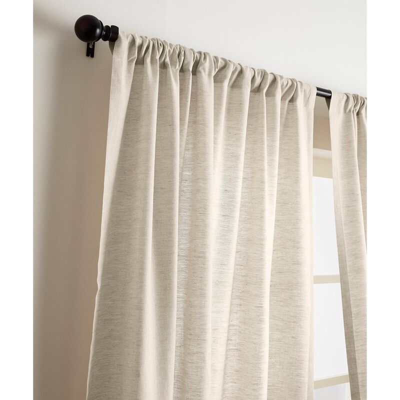 Solino Home 100% Pure Linen Curtain - Linen Curtain
