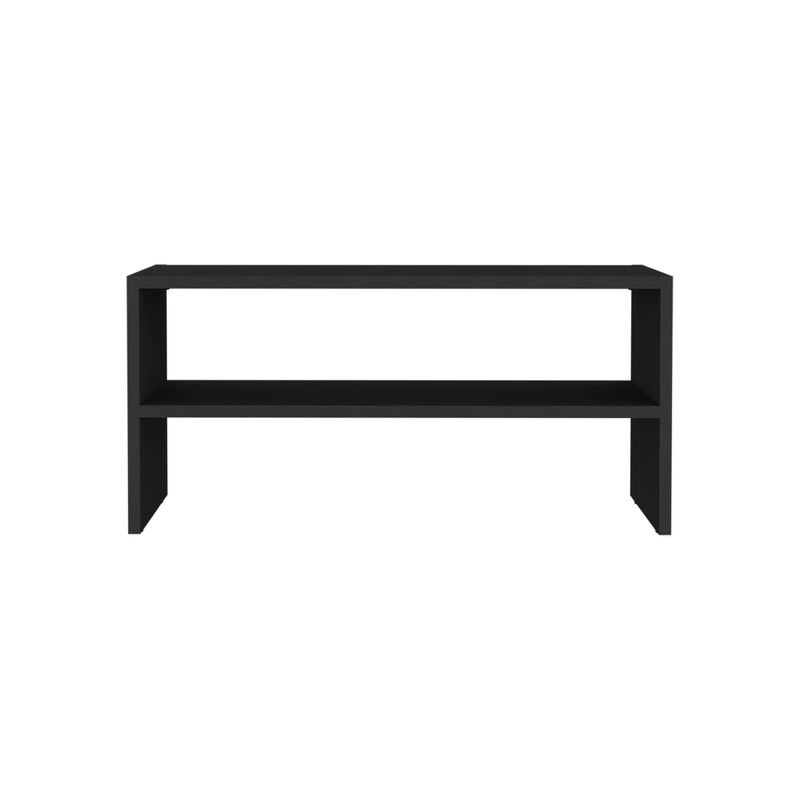 Ferry Shoe Rack 13.7" H, with 2 Shelves, White