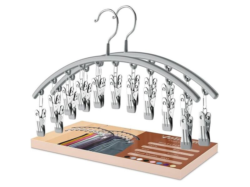 Legging Organizer For Closet, Metal Yoga Pants Hanger W/Rubber Coated 2 Pack image number 0