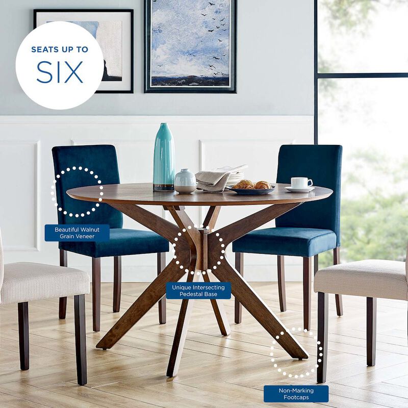 Crossroads 47" Round Wood Dining Table image number 9