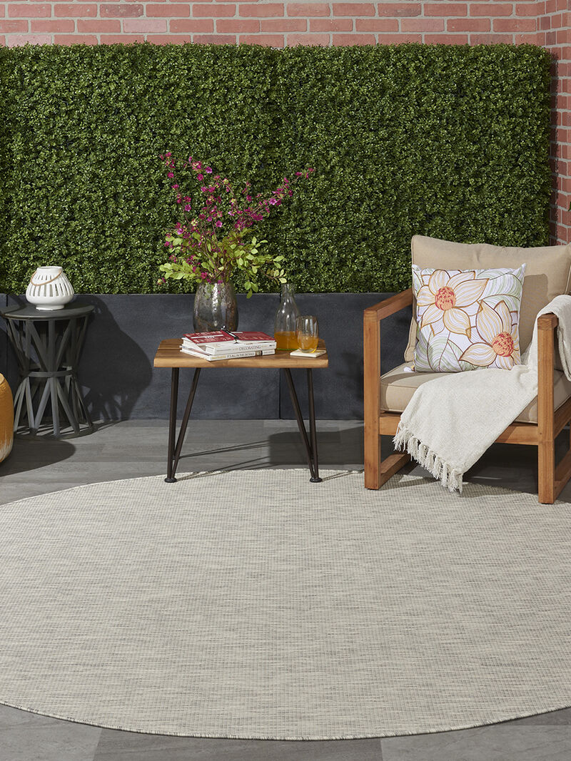 Positano POS01 Light Gray 8' x Round Rug image number 1
