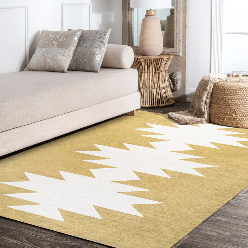Chayton Minimalist Geometric Machine-Washable Indoor Area Rug