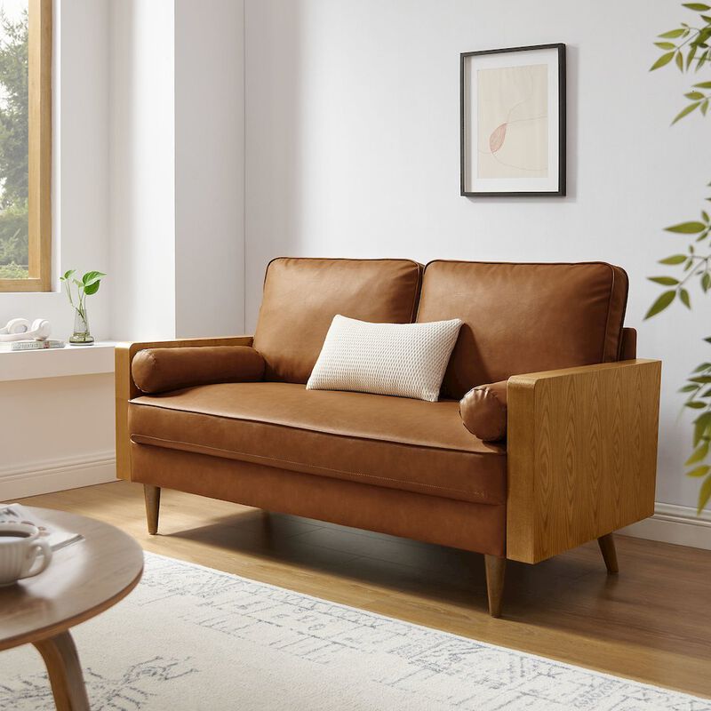 Kellan Vegan Leather Loveseat image number 7