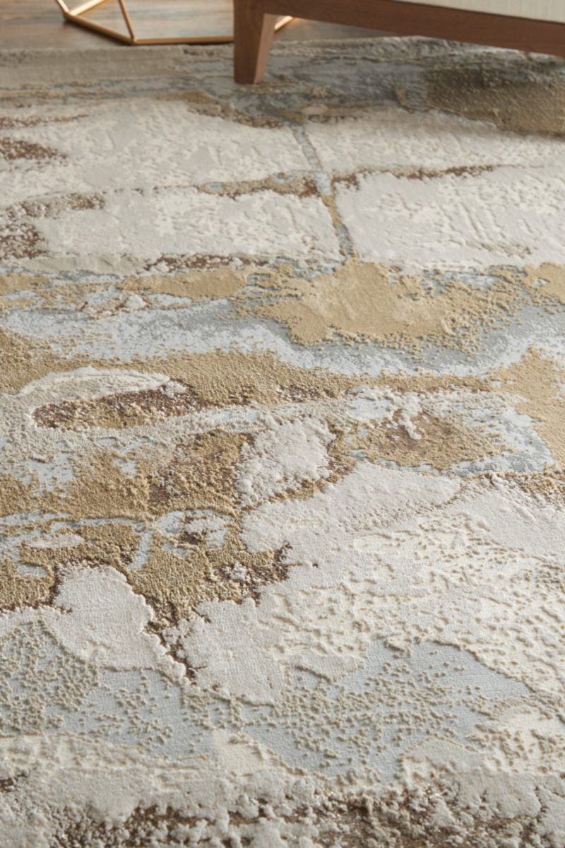 Aura 3737F Gold/Gray 9'2" x 12' Rug image number 3