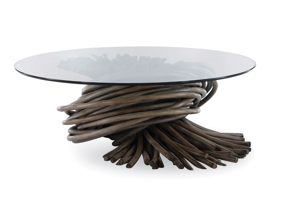 Chronograph Knot Cocktail Table in Gray