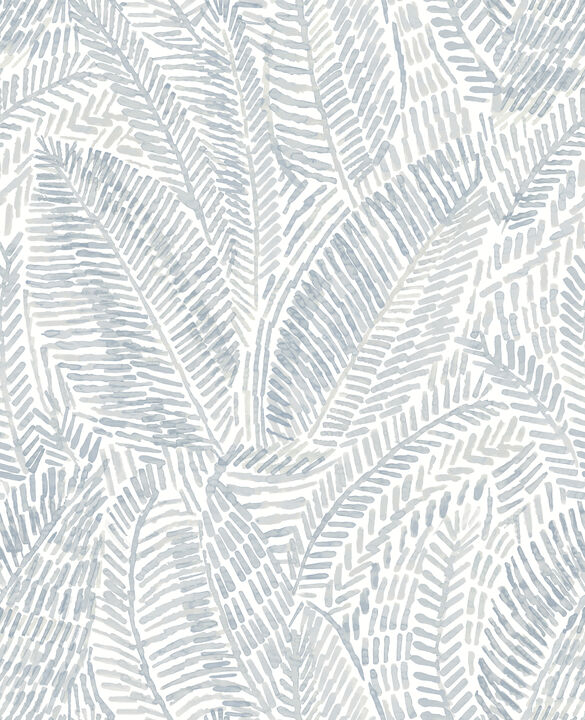 Fildia Light Blue Botanical Wallpaper