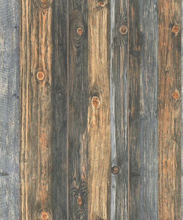 The Woods and Wicker Wood Knots Effect Motif Bronze Brown Wallpaper WW22217