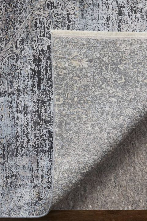 Sarrant 3963F Smoke 2'8" x 10' Runner Rug