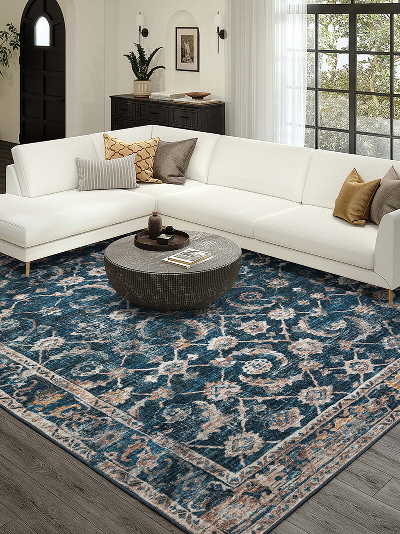 Jericho JC4 Navy 10' x 14' Rug