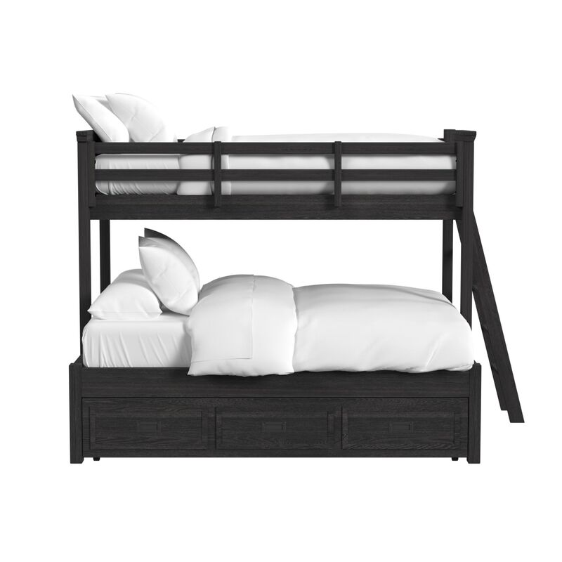 Hampton Twin/Full Bunk Bed with Ladder and Trundle image number 0