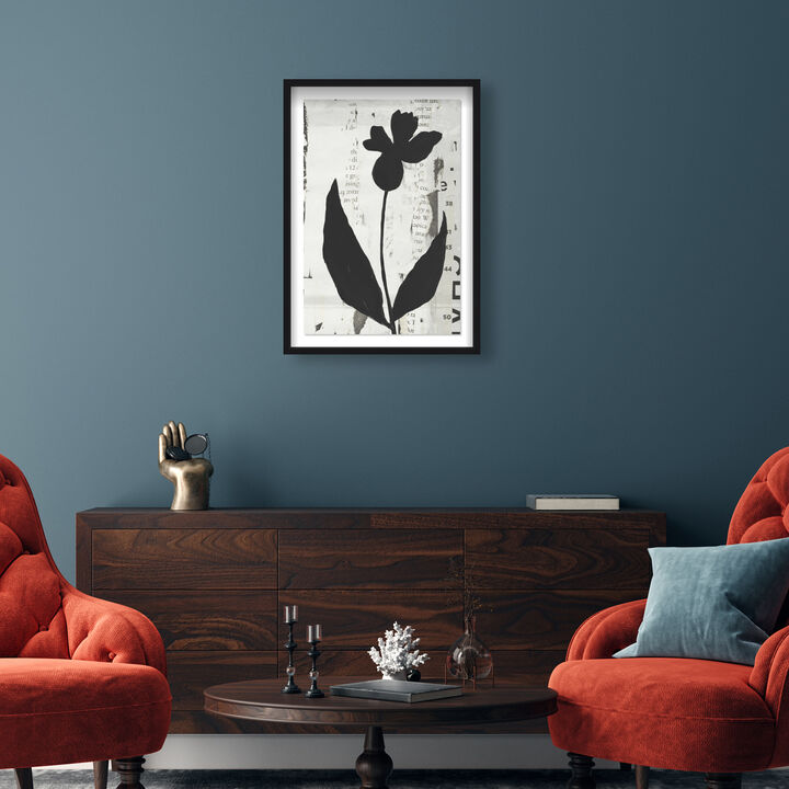 Single Orchid Abstract Canvas Print by Oliver Gal