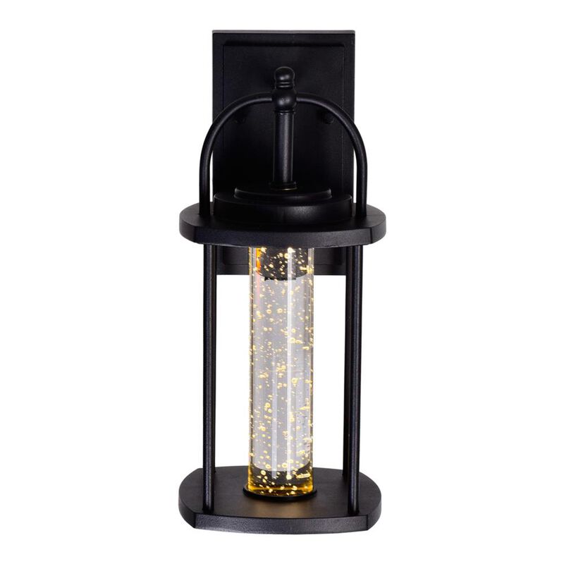 Greenwood LED Outdoor Black Wall Lantern