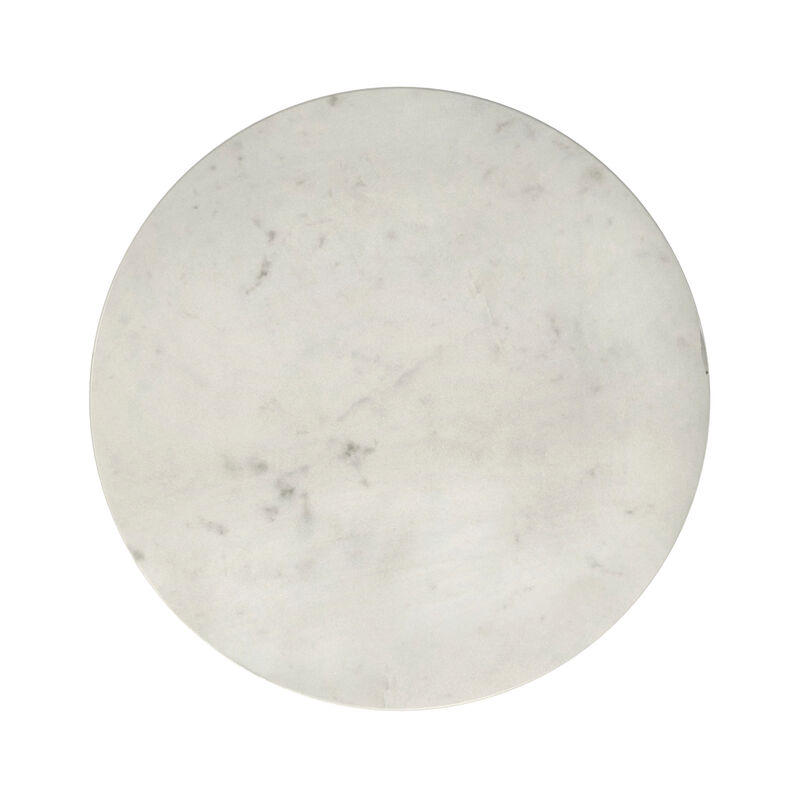 Tara Modern Contemporary 16 inch Wide Metal Side Table in Gold