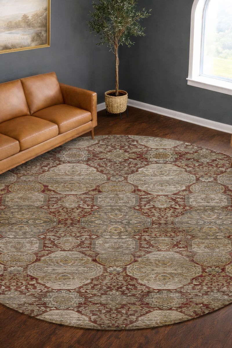 Aristo AR8 Burgundy 9' x 12' Rug image number 3