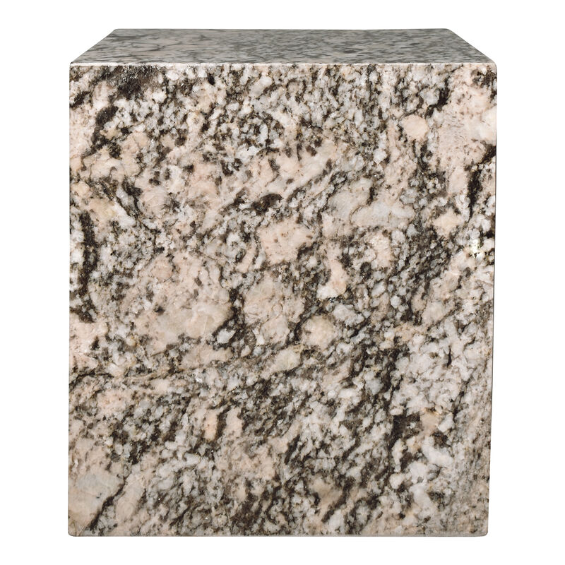 Sloane 16" Modern Natural Marble Handmade Rectangular 2-Shelf End Table