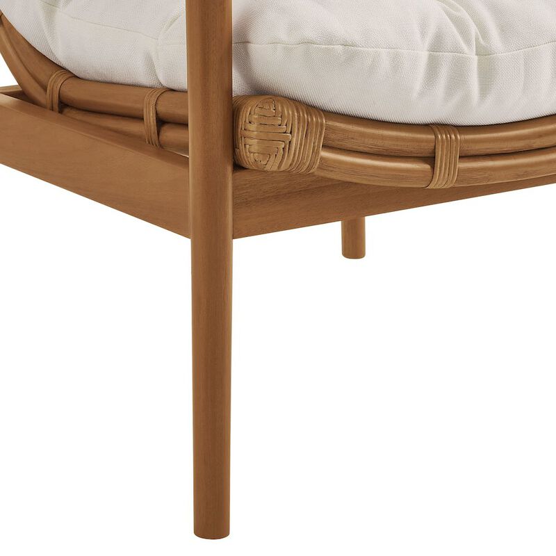 Tula Wood Rattan Lounge Chair image number 8