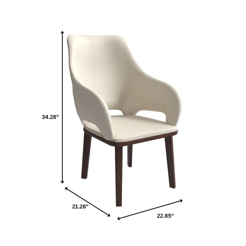 LeisureMod Vivara Collection Modern Dining Chair