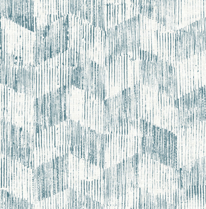 Demi Teal Distressed Wallpaper
