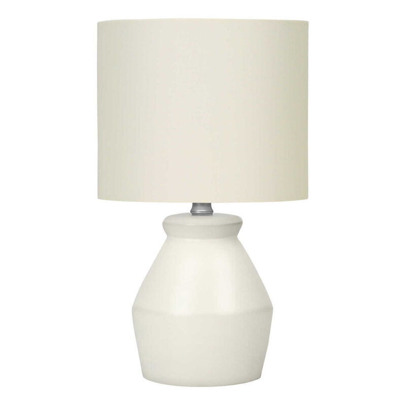ELEMENT ACE Modern 17 Inch Table Lamp with Sturdy Base and Linen Drum Shade Perfect Accent Lighting for Living Room Office Bedroom Side Table Desk Bedside image number 0