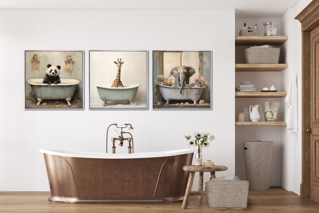 Bathroom Giraffe Joy