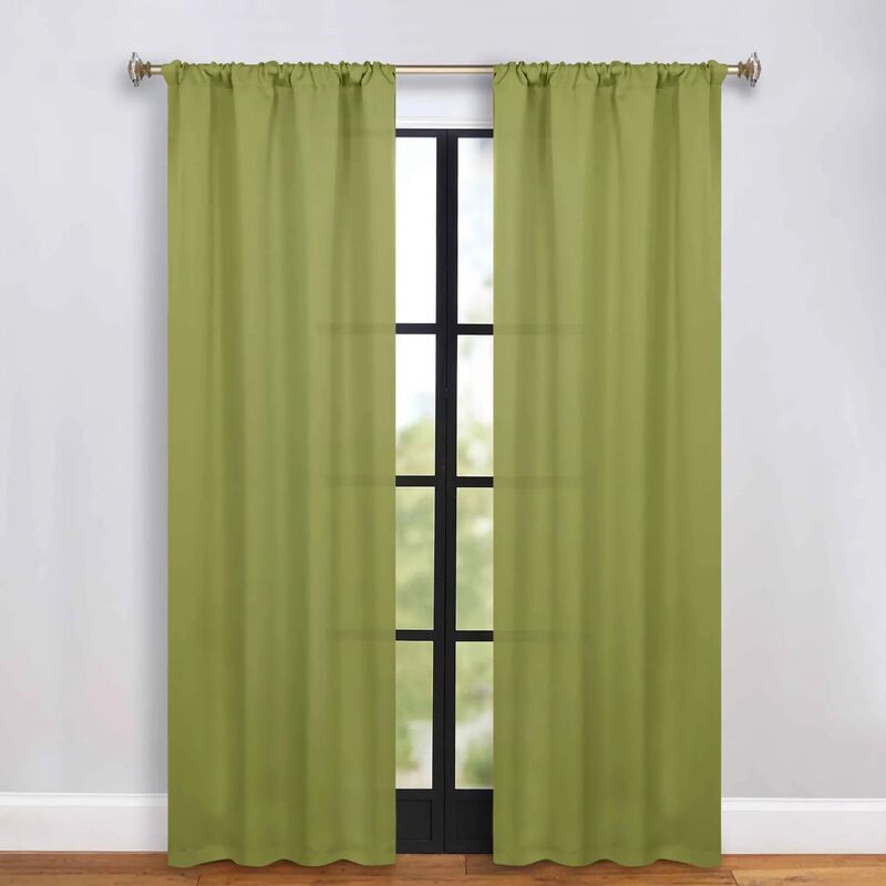Blackout Curtain Set of 2, Solid Window Drapes for Bedroom and Living Room image number 1