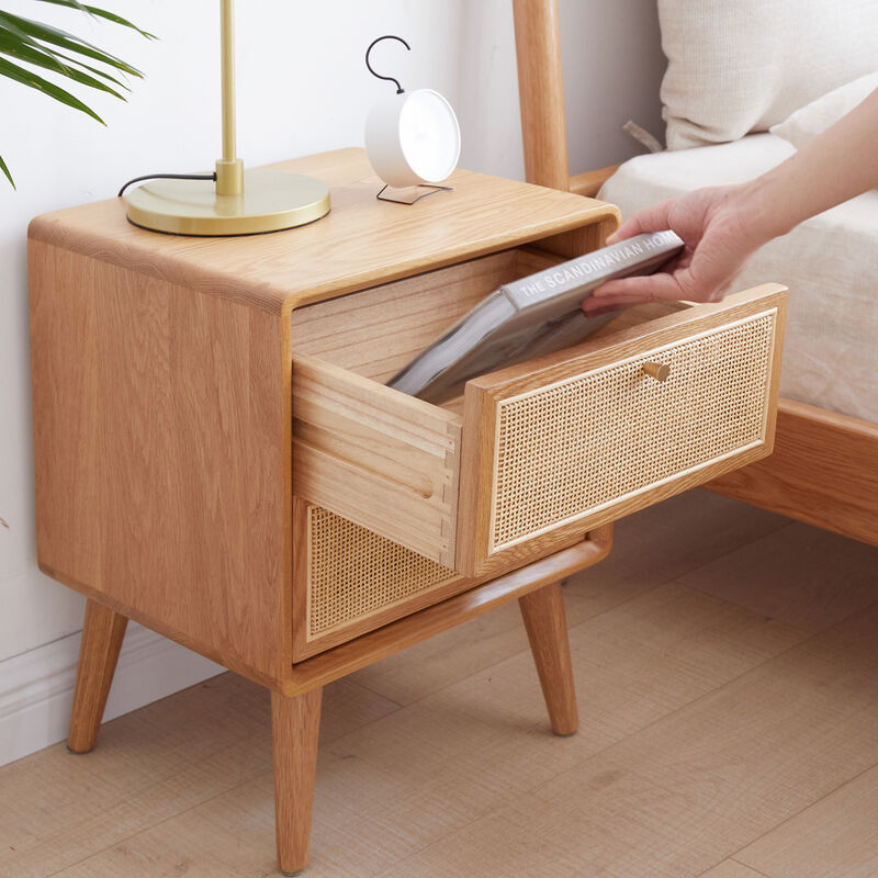 Streamdale Simple North American Oak Bedside Cabinet image number 3