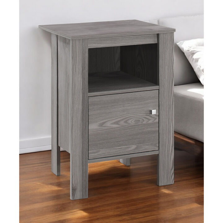 Hardwood End Table with Bottom Shelf &ndash; Sturdy Living Room Furniture