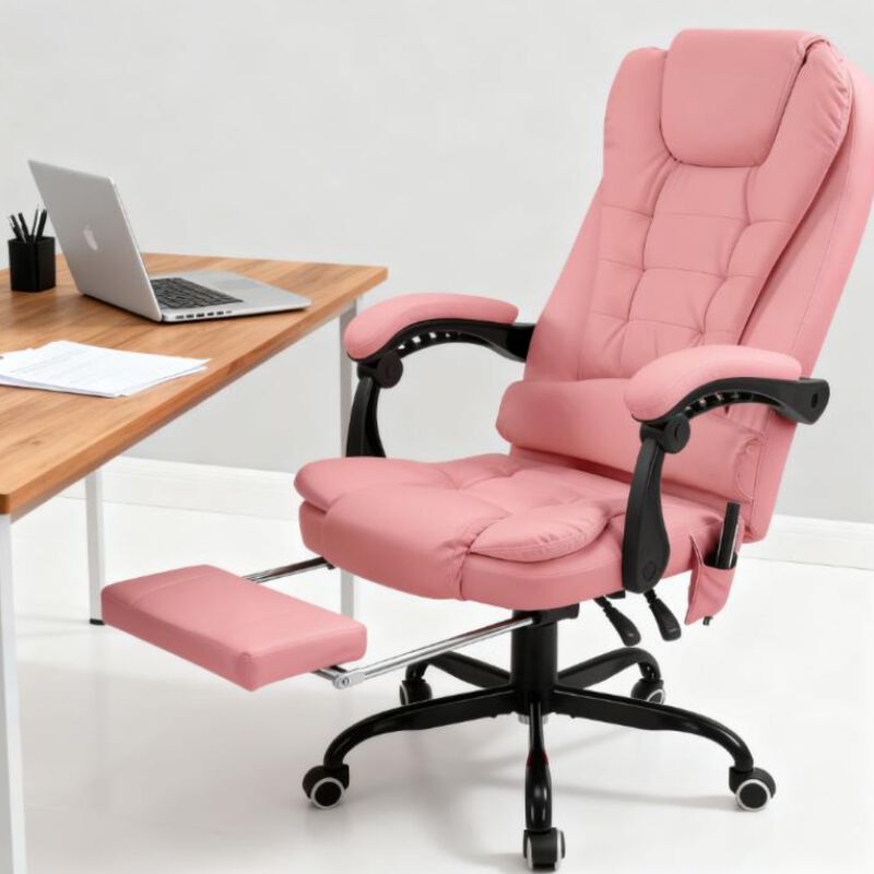 GOODSILO High-Back Ergonomic Office Chair with 7-Point Vibrating Massage System and Adjustable Recline image number 8