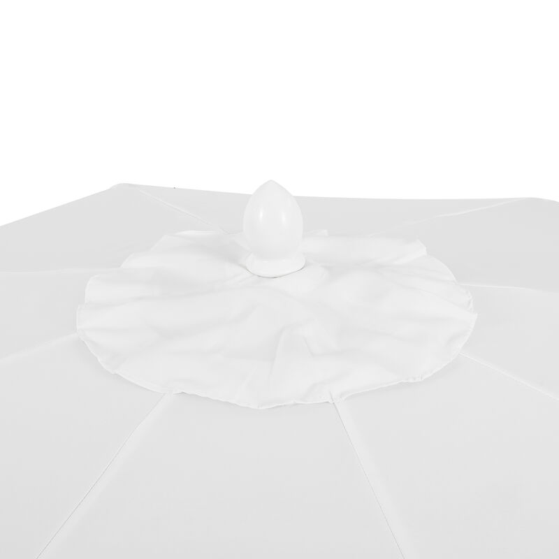 Baiona Classic MidCentury Market Patio Umbrella with UV Protection, Auto-Tilt, Crank and UV Protection