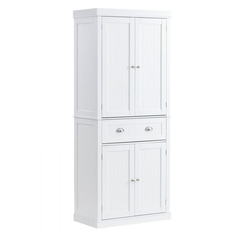 Pantry Cabinet with Doors and Adjustable Shelves, Tall Storage Unit for Home Use