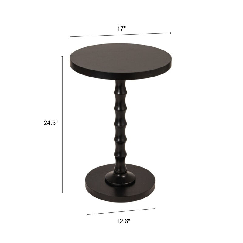 Spindle Side Table, Black image number 2