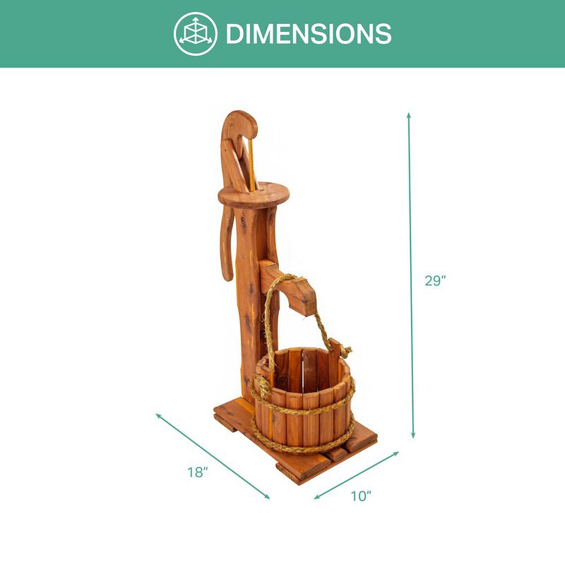 American Furniture Classics Small Pump Planter image number 3