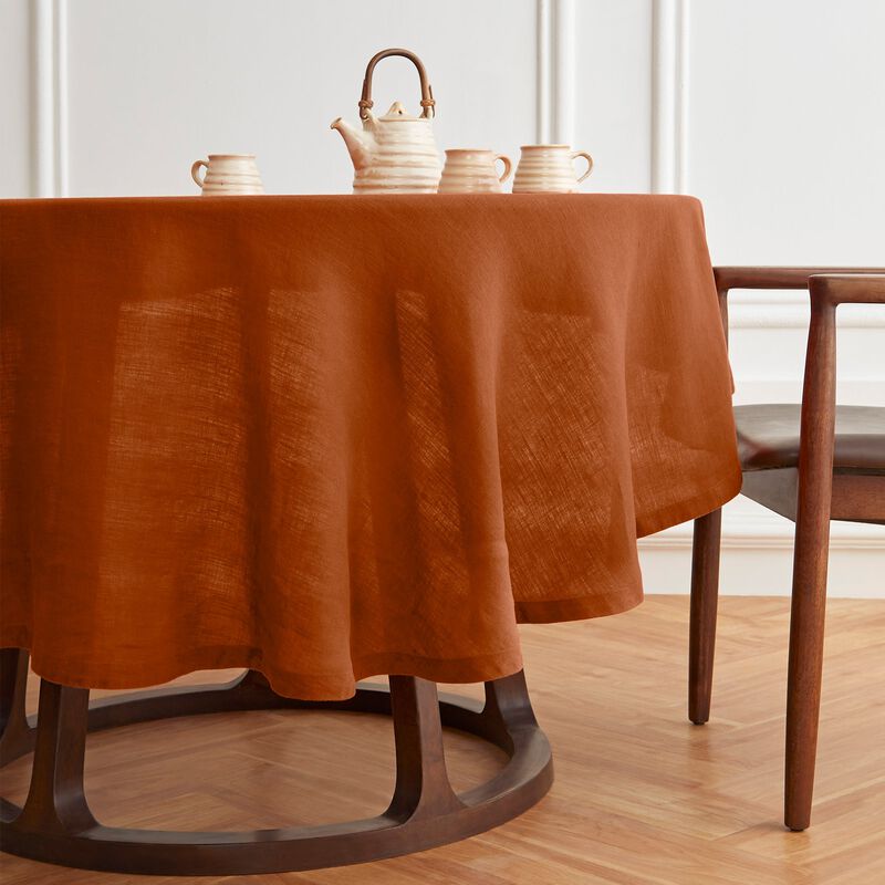 Linen Round Tablecloth - Sonoma