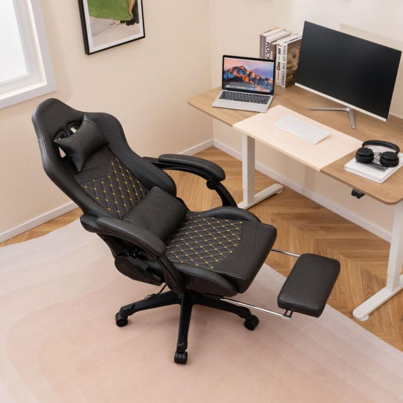 Hivvago Ergonomic Video Game Computer Chair with Headrest and Lumbar Pillow