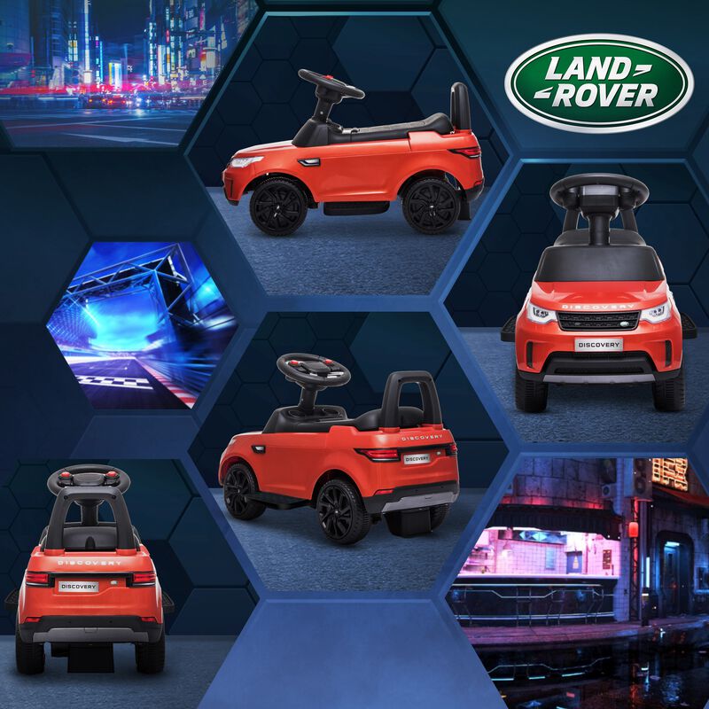 BreeBe 2 in 1 Land Rover Licensed 6V Ride on Car Sliding Car Battery Powered Electric Car w/ Headlights Music Horn image number 7