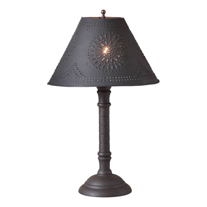 Gatlin Lamp In Hartford Black With Shade