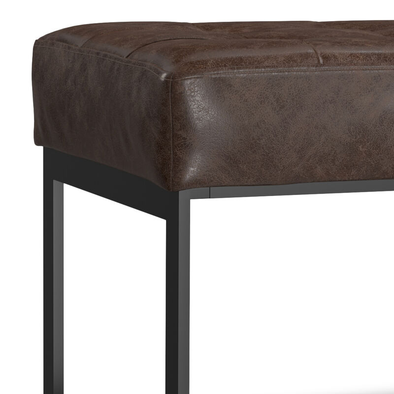 Simpli Home Penelope Leather Ottoman Bench image number 5