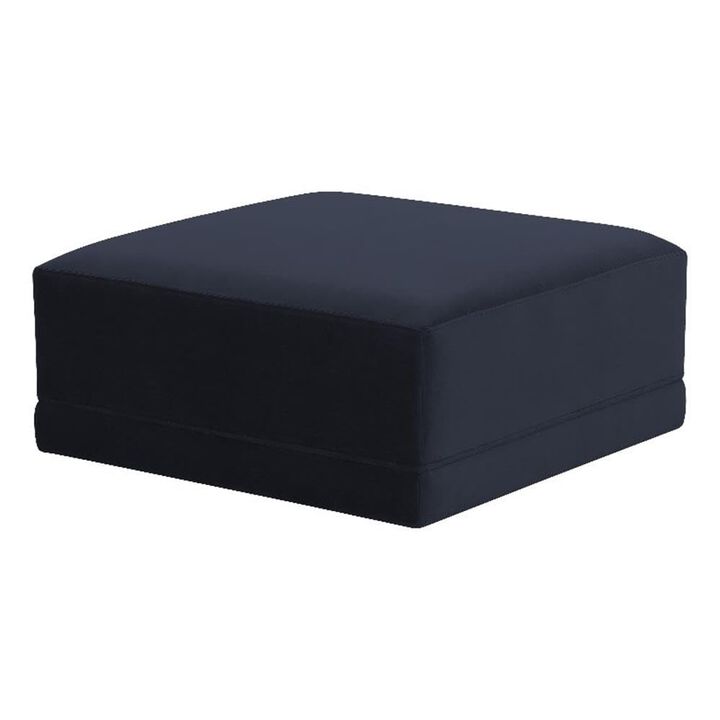 Willow Navy Ottoman