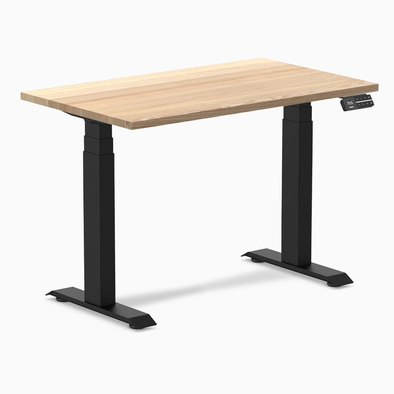 Desky Dual Mini Hardwood Sit Stand Desk image number 0