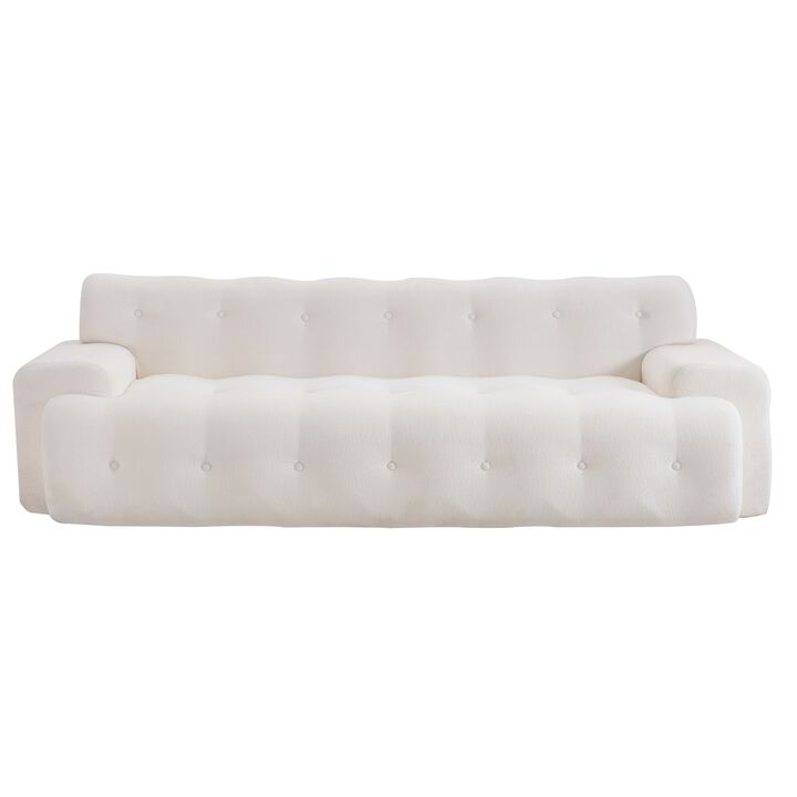 Cemske 3 Seater Chenille Sofa