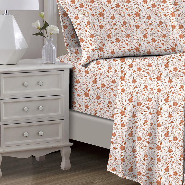 RT Designers Collection Lucy 1000 Thread Count CVC Ultra Soft Sheet Set Spice Queen