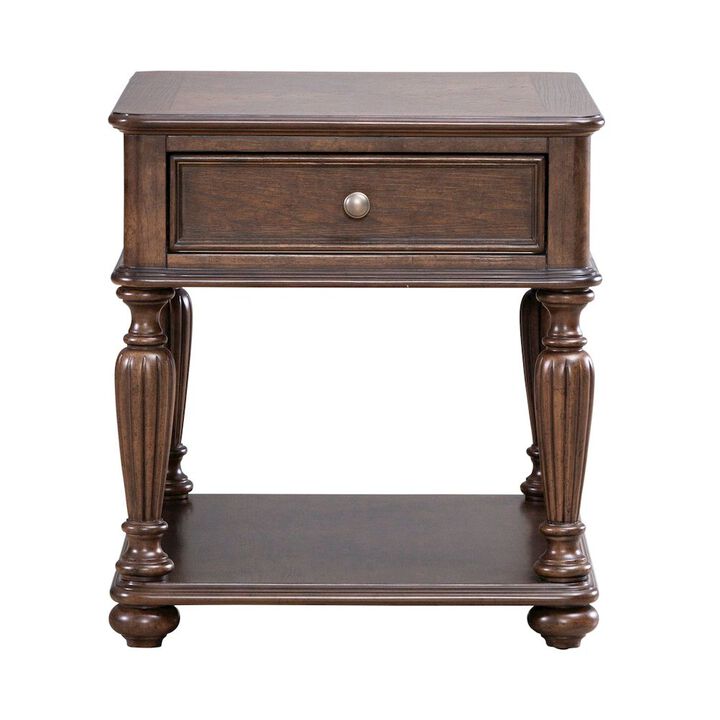 Liberty Furniture Allington Rectangular End Table for Living Room - Satin Sienna