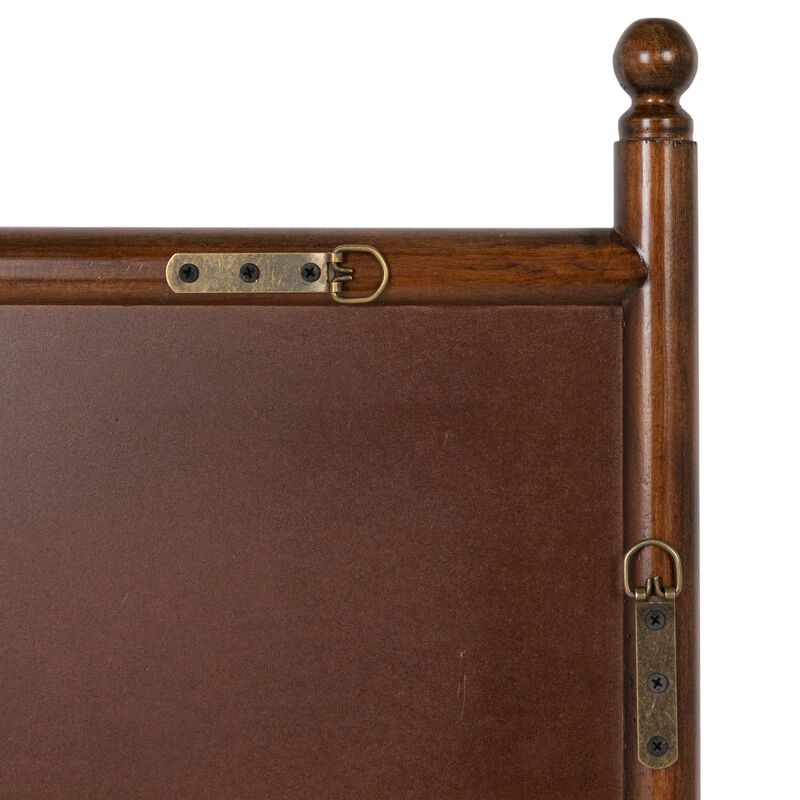 Rectangular Wall Mirror with Wood Dowel Frame image number 2