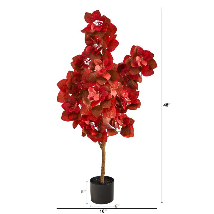 HomPlanti 4 Feet Autumn Pomegranate Artificial Tree
