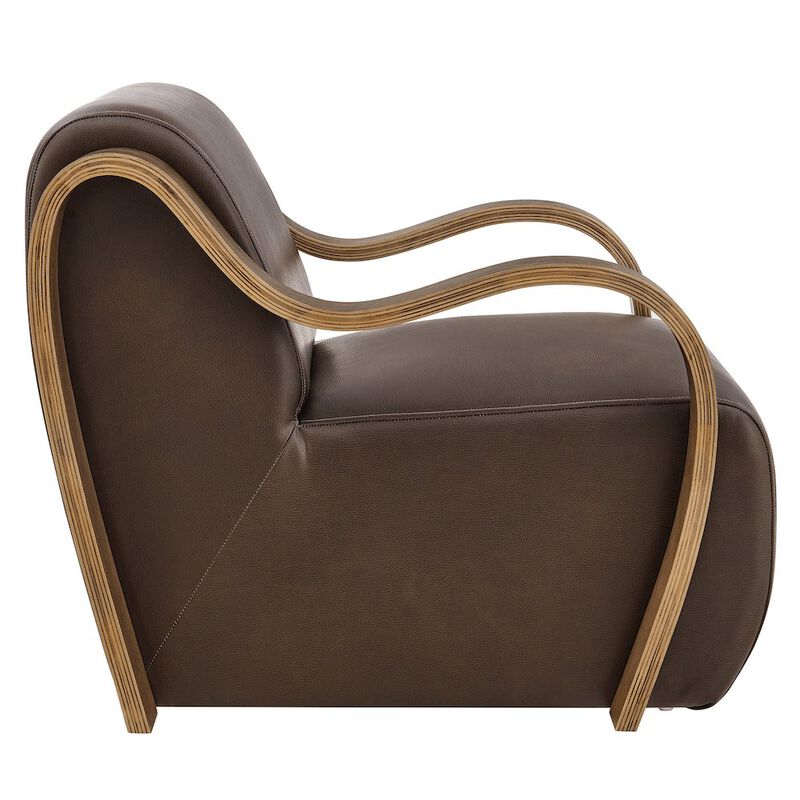 Atrium Vegan Leather Accent Armchair image number 3