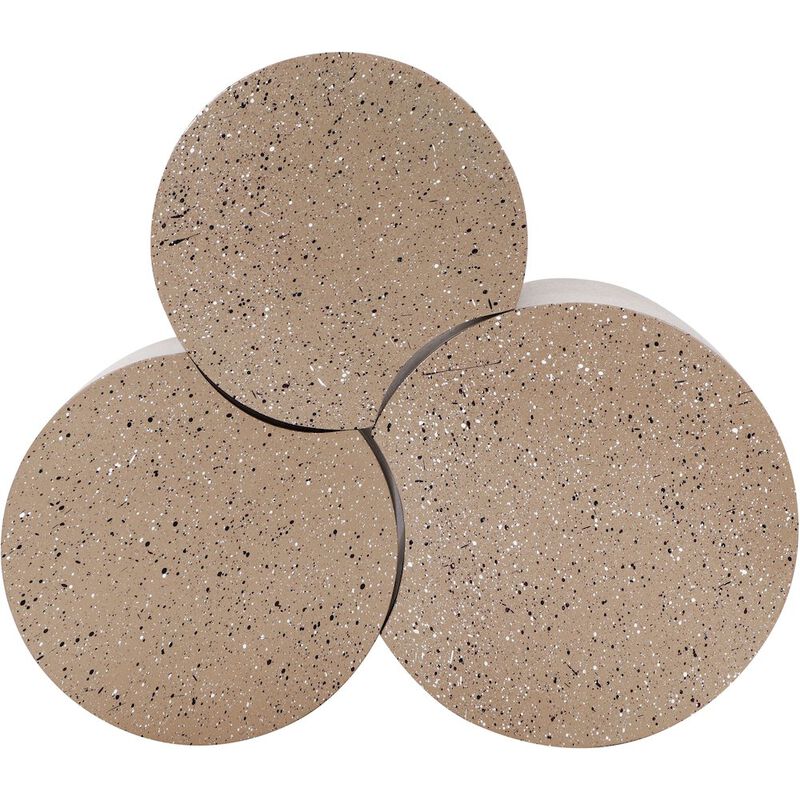 Meridian Furniture Dimple Taupe End Table