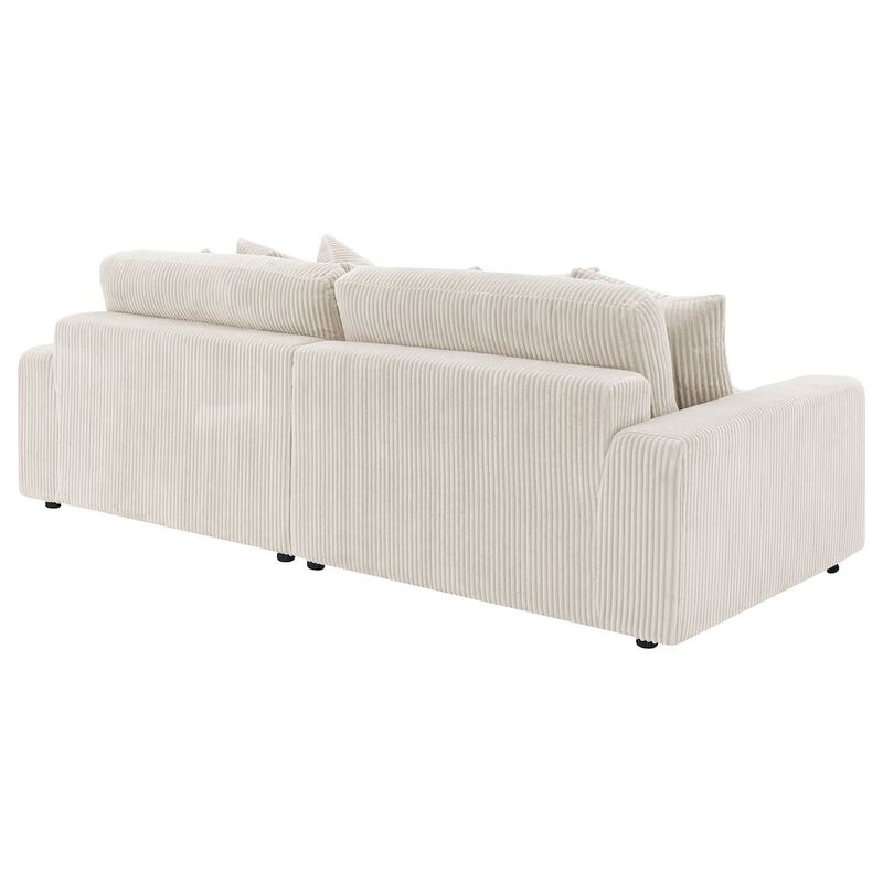Coaster Co. of America Blaine Upholstered Reversible Chaise Sectional Sofa Sand image number 6