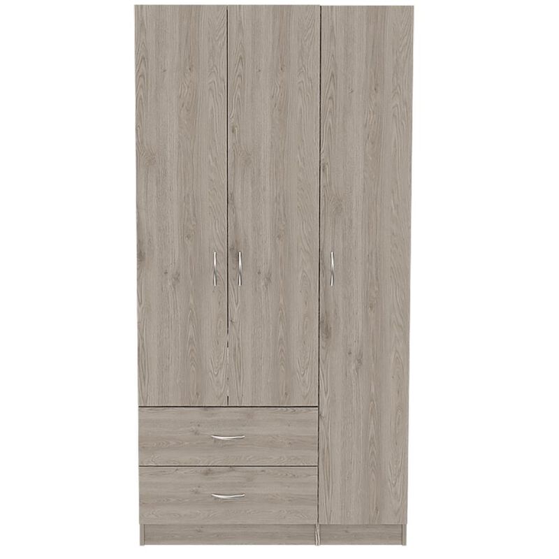 Boskol 3 Door Armoire Light Gray