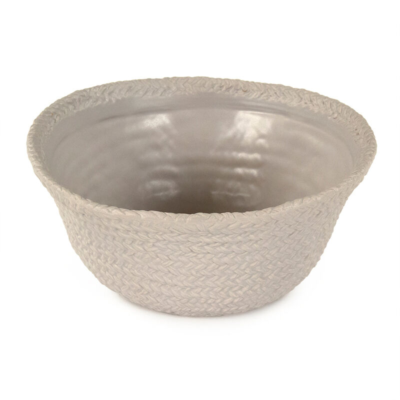 Grey Cross Weave Bowl Small image number 0